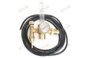 Argon CO2 Mig Tig Flow Meter Welding Weld Gas Regulator Gauge CGA580 w/ 12' Hose